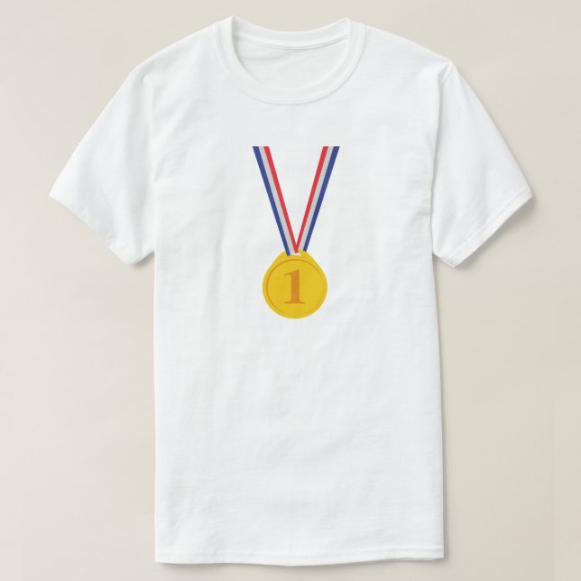 T-shirt Lauréat de la médaille d'or. (Design devant)