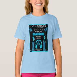 T-shirt Lauréat du concours de danse K-Pop Félicitations