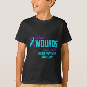 T-shirt Lauréats turquoises et violets de la prévention du