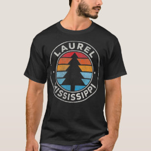 T-shirt Laurel Mississippi MS Vintage Graphisme Retro les