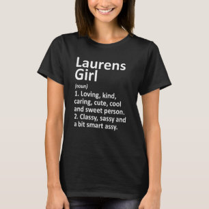 T-shirt Laurens Girl Sc Caroline du Sud Funny City Accueil