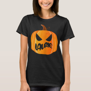 T-shirt Laurie Nom Citrouille personnalisé Halloween perso
