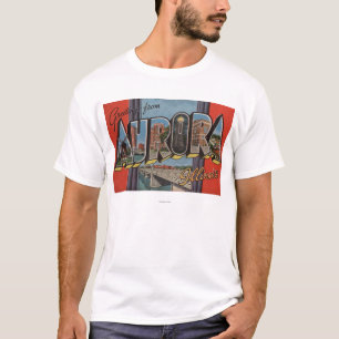 T-shirt L'aurore, l'Illinois - grandes scènes de lettre