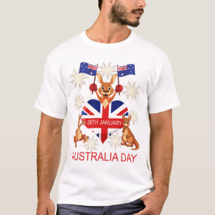 T-shirt L'AUSTRALIE JOUR KANGOUROUS du 26 janvier,