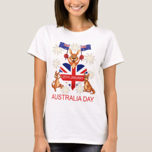 T-shirt L'AUSTRALIE JOUR KANGOUROUS du 26 janvier,