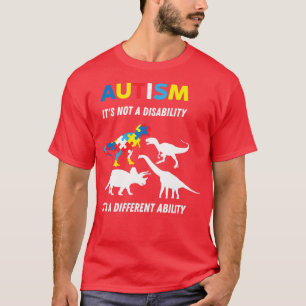 T-shirt L'autisme, ce n'est pas un handicap, c'est une cap