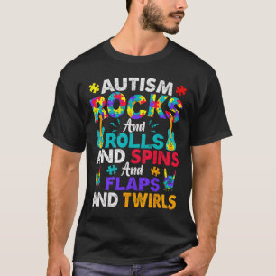 T-shirt L'autisme déchire, tourne et vire pour la sensibil