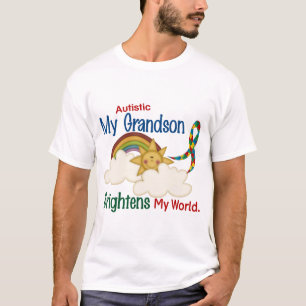 T-shirt L'autisme ÉCLAIRE MON petit-fils du MONDE 1