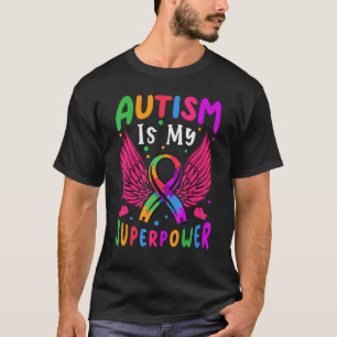 T-shirt L'autisme est mon superpouvoir Ruban de puzzle Ail