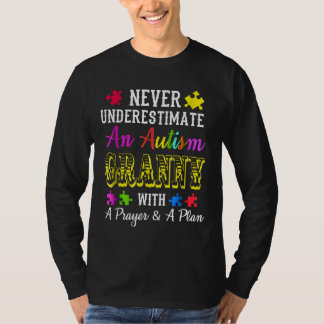 T-shirt L'Autisme Ne Sous-Estime Jamais L'Autisme Granny