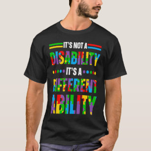 T-shirt L'autisme n'est pas un handicap, c'est une capacit