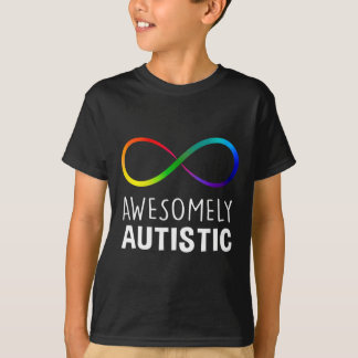 T-shirt L'Autisme Rouge Au Lieu De L'Infini Awesomement Au