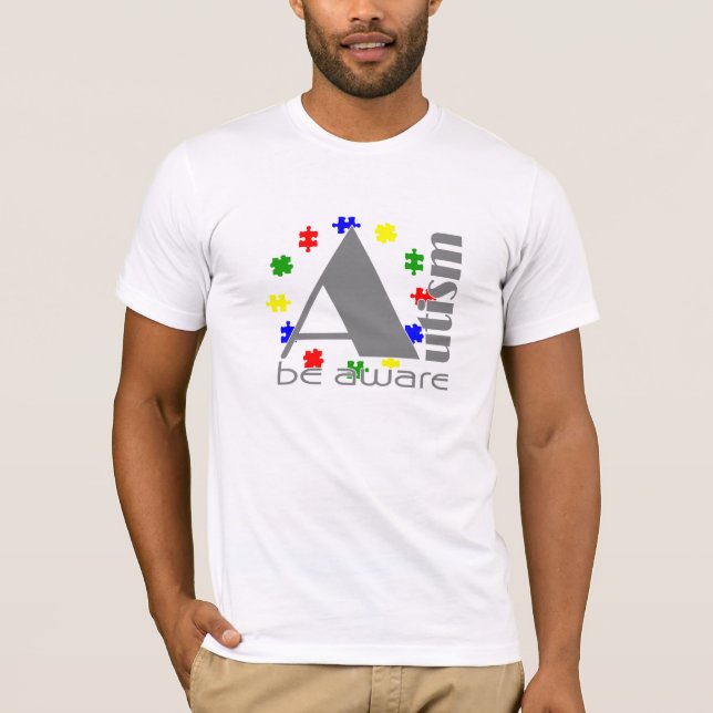 T-shirt L'autisme se rende compte (Devant)