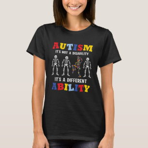 T-shirt L'autisme squelettique dansant n'est pas un handic