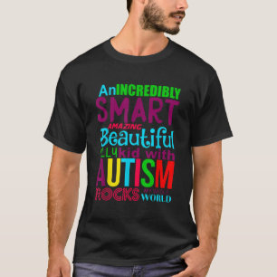 T-shirt L'Autisme T Shirt Kid Avec L'Autisme Rocks Mon Mon