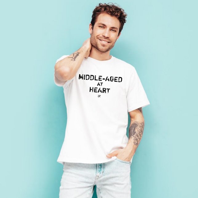 T-shirt L'auto-dérision d'un enfant mûr : "D'âge moyen au  (Créateur téléchargé)