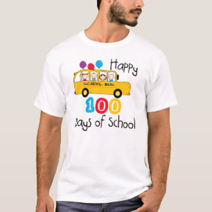 T-shirt L'autobus scolaire célèbrent 100 jours