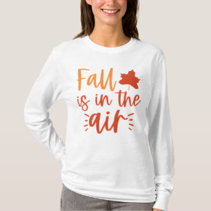 T-shirt L'automne est dans l'air drôle feuilles d'automne