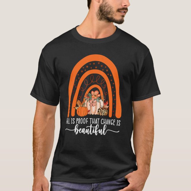 T-shirt L'Automne Est La Preuve Que Le Changement Est Bell (Devant)