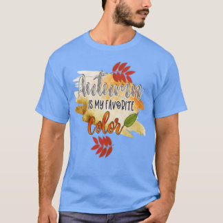 T-shirt L'automne est ma couleur préférée Saison automne