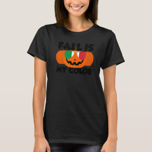 T-shirt L'automne est ma couleur Thanksgiving Citrouille I