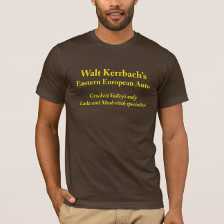 T-shirt L'automobile européenne de Pâques de Walt Kerrbach