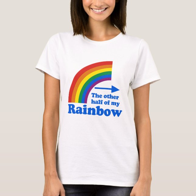 T-SHIRT L'AUTRE MOITIÉ DE MA COUPE DE PLUIE (À GAUCHE) (Devant)