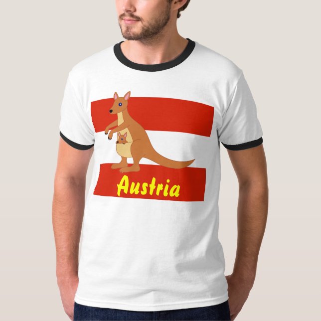 T-shirt L'Autriche, terre des kangourous (Devant)