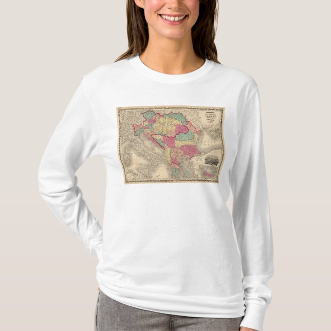 T-shirt L'Autriche Turquie en Europe et Grèce (Devant)