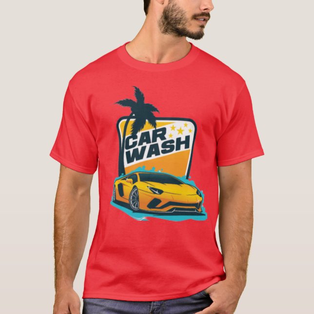 T-shirt lavage de voiture (Devant)