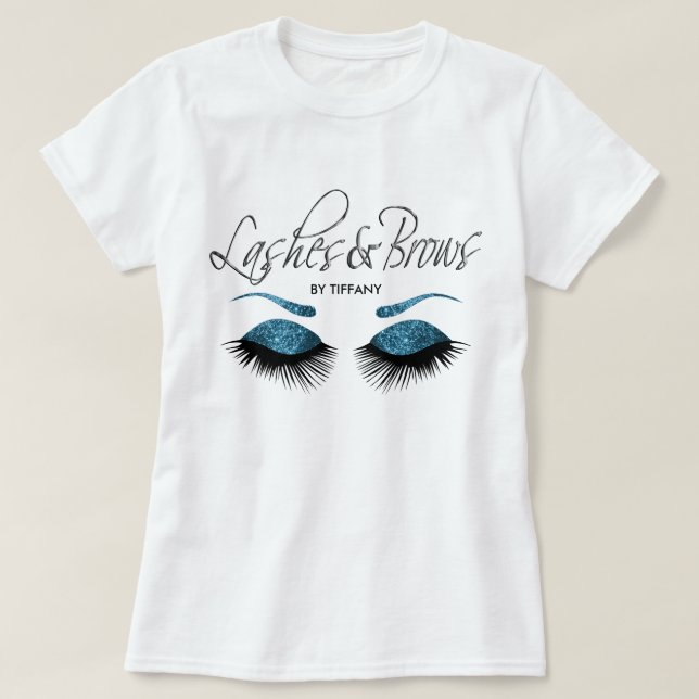 T-shirt Lavage et broussailles - Bleu (Design devant)