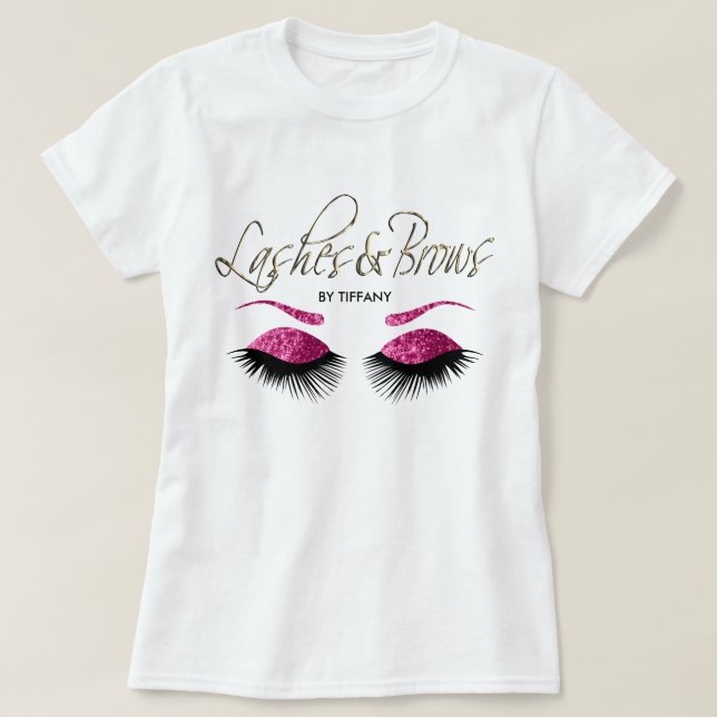 T-shirt Lavage et broussailles - rose (Design devant)