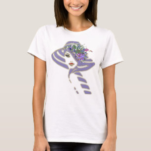 T-shirt Lavande - Bouquets de fleurs violettes