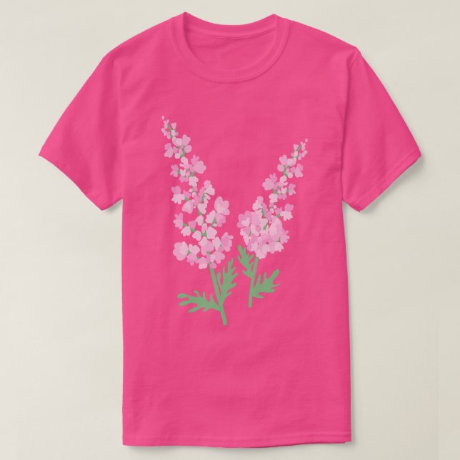 T-shirt Lavande colorée mignonne (Design devant)