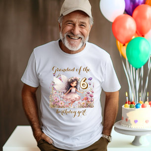 T-shirt Lavender Fairy fleur sauvage Grand-père de la fill