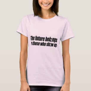 T-shirt L'avenir appartient (transparent noir)