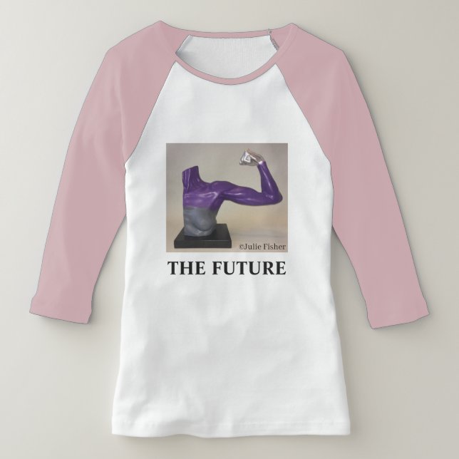 T-shirt L'AVENIR - Chemise de baseball à deux tons rose po (Poser)