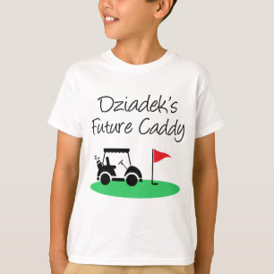 T-shirt L'avenir de Dziadek Caddy Petit-enfant polonais