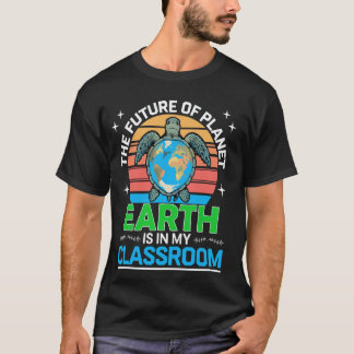 T-shirt L'avenir de la planète Terre est dans ma salle de