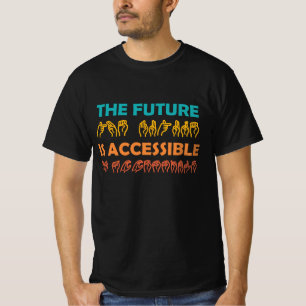 T-shirt L'avenir est accessible ASL Sign Language