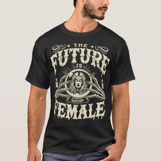T-shirt L'avenir est féminin Joyeux Halloween Fêtes