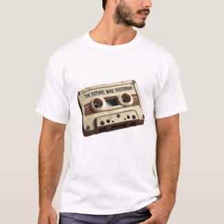 T-shirt L'Avenir Était Hier Cassette Audio Vintage