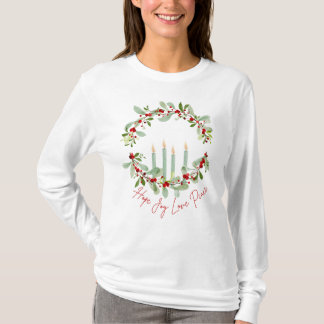 T-shirt L'Avent des fleurs et des bougies