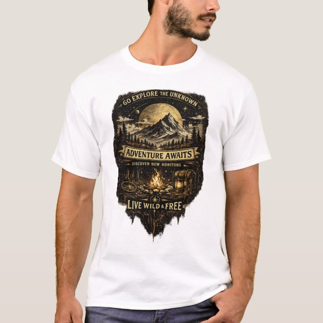T-shirt L'aventure attend (Devant)
