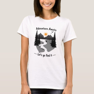 T-shirt L'aventure attend allons la trouver