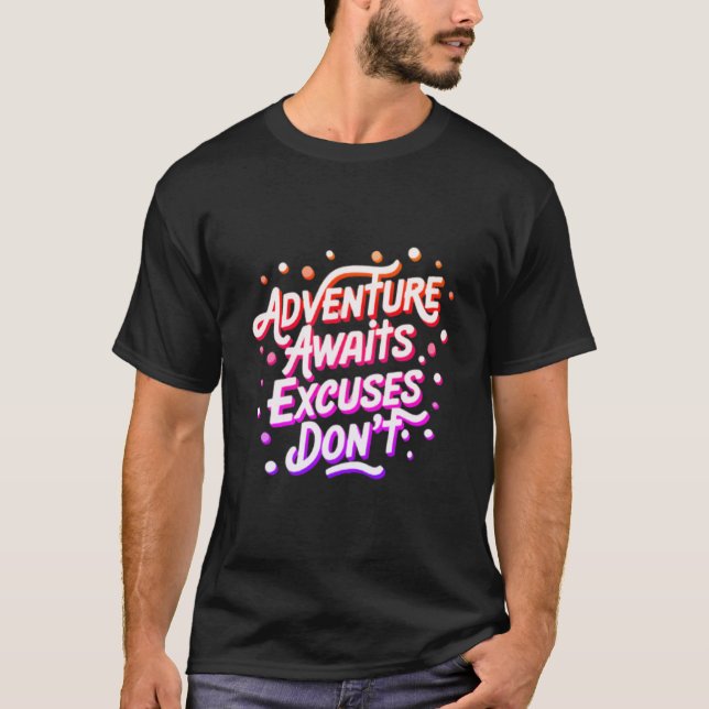 T-shirt L'aventure attend Tee (Devant)