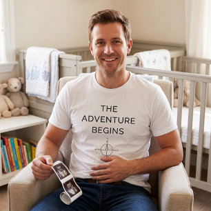 T-shirt L'aventure commence Annonce de nouveau bébé mignon