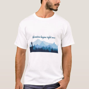 T-shirt L'aventure commence dès maintenant devis voyage