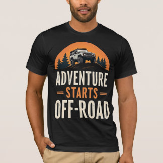 T-shirt L'aventure commence hors route