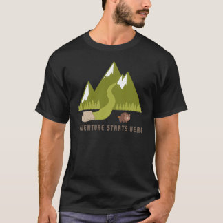 T-shirt L'aventure commence ici
